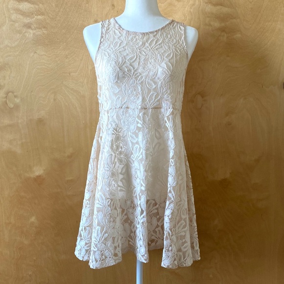 Free People Lace Floral Skater Dress or Cover Up - Picture 2 of 5